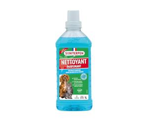 Action Pin Saniterpen Parfumant Eau Vive 1 L | Formule concentrée, jusqu'à 100 lavages, parfum frais notes aquatiques, sols et surfaces lavables, chiens, chats