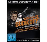 Action-Superstar-Box-Michael Dudikoff: Crash Dive Moving Target Executive Command Bounty Hunters 1+2 [Blu-Ray] [Import]