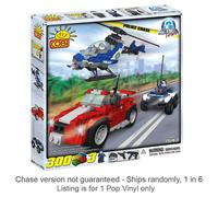 Action Town Ensemble de construction de police de 300 pièces, navires de poursui