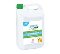 ACTION VERTE - Crème lavante - Nettoie les mains, corps & cheveux - Certification Ecocert - Formule naturelle - Parfum fleur d'oranger et miel- 5L - Fabrication française