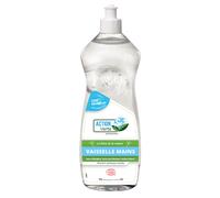 ACTION VERTE - Liquide vaisselle Mains Hypoallergénique - Nettoie, Dégraisse, Désincruste - 93% Ingrédients d'Origine Naturelle - Certifié Ecocert - Fabrication Française - 1 Litre