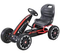 Actionbikes Motors GoKart Abarth FS595 - Go Kart à pédales pour Enfants - avec Frein à Main - Carter de chaîne fermé - Siège pour 1 Personne - Pneus Pleins Eva - De 4 à 10 Ans