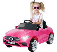Actionbikes Motors Voiture électrique Enfants Mercedes Benz CLS 350 - Voiture télécommandée - Licencié - LED - Module de Son - Voiture Enfants à partir de 3 Ans (Rose)