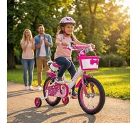 Actionbikes Vélo Enfant Daisy | 12, 16, 20 Pouces - Freins V-Brake - Garde-Boue AV. et Arr. - Pour Filles et Garçons
