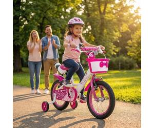 Actionbikes Vélo Enfant Daisy | 12, 16, 20 Pouces - Freins V-Brake - Garde-Boue AV. et Arr. - Pour Filles et Garçons