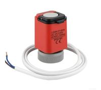 Actionneur de chauffage au sol électrique - Contrôle manuel et automatique du débit - Valve thermostatique NO/NC pour systèmes de chauffage au sol 230 V/24 V, moteur de débit d'eau avec boîtier PC/ABS