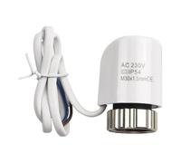 Actionneur de chauffage électrique AC230V M30 * 1.5mm, 1 pièce, for chauffage au sol, réglage de la vanne de radiateur, système de vanne d'actionneur de température(Normally Open)