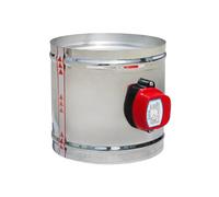 Actionneur de clapet d'air électrique 220 V 24 V 12 V 1 Nm, vanne de conduit d'air motorisée, vanne de ventilation 60-200 mm, acier inoxydable(150MM DC12V)