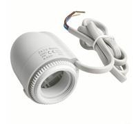 Actionneur de collecteur de chauffage avec coque en nylon qui résiste aux fissures, mécanisme de soupape à réaction rapide et compatibilité avec divers systèmes de chauffage par le sol