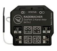 Actionneur de commutation Smart Home RADEMACHER Actionneur universel DuoFern bicanal 9470-2 p. 2 lumières et app. Électr. à ht puiss. de coup. jusqu'à 1500W, comp. avec HomePilot SmartHome, mont. dans