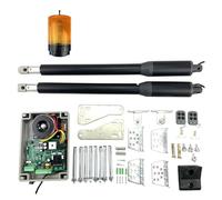 Actionneur de portail battant, ouvre-porte, ouvre-porte, porte d'accueil 150dc. Lampe de signalisation, photocellules incluses Télécommande for portail Ouverture de porte pratique(150DCSL430)