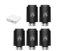 Actionneur de radiateur intelligent TRV, vanne thermostatique Programmable, application contrôle température à distance, Support(5pc1413e-b-hub)