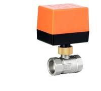 Actionneur de vanne à bille en acier inoxydable à filetage électrique AC220V DC12V-24V, 2 commandes, 3 fils, solénoïde, DN15/20/25/32/40/50(DN32,DC12V-24V_2-WAY)
