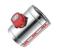 Actionneur de vanne d'amortisseur d'air 220 V 24 V 12 V 1 Nm Vanne de conduit d'air électrique Vanne de tuyau de ventilation motorisée 60-200 mm en acier inoxydable(150MM DC12V)
