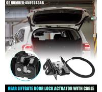 Actionneur de verrouillage de porte arrière avec câble pour Dodge Grand Caravan 2008-2017 pour Dodge Journey 2009-2018 Ensemble de loquet de hayon No.4589243AB Noir