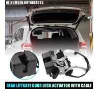 Actionneur de verrouillage de porte arrière de remplacement avec câble pour Toyota Sienna 2004-2010 Ensemble de loquet de hayon No.6911008020 Noir