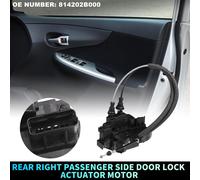 Actionneur De Verrouillage De Porte Électrique De Remplacement Pour Le Côté Arrière Droit Passager Avec Câble Pour Nissan Murano 2005-2007 No.814202B000 Noir