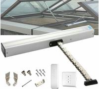 Actionneur d'ouverture de fenêtre électrique 24 V avec télécommande et interrupteur, ouvre-fenêtre automatique pour tories et évents de toit, installation facile, silencieux