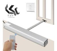 Actionneur d'ouverture de fenêtre électrique avec télécommande et interrupteur mural - Chaîne double couche silencieuse couple 400 N pour fenêtre de toit, serre, système de ventilation de toit