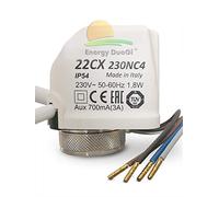 Actionneur électrothermique 4 fils 230 V Normalement fermé, pour collecteurs de chauffage par le sol