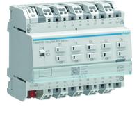 Actionneur KNX Secure 10 sorties 16A/230V charge capacitive config Mode Easy/ETS - HAGER TYAS610D