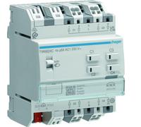 Actionneur KNX Secure 4 sorties volets et stores à bannes pour moteur 6A/230V - HAGER TYAS624C
