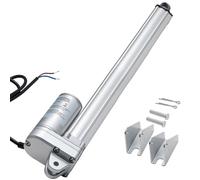 Actionneur Linéaire 12 V-VEVOR-Actionneur à Mouvement Linéaire Course 304,8 mm-Étanchéité IP65, 3000 N, 5 mm/s