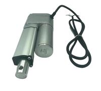 Actionneur linéaire électrique avec potentiomètre, course de 50 à 300 mm, force maximale de 1500 N, alimentation CC 12 V, 24 V, 36 V ou 48 V.