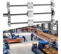 Actionneur linéaire horizontal 150/250/350 mm T8 double tige à vis avec roulements linéaires Kit de guidage rail d'automatisation industrielle, pour Scs8uu (350 mm)