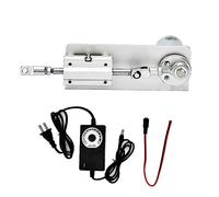 Actionneur linéaire, Moteur linéaire à Cycle alternatif DC12V actionneur course 15/20/25/30mm engrenage réglable moteur télescopique bricolage(10 RPM)