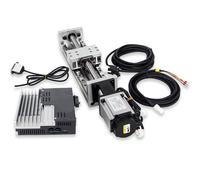 Actionneur linéaire servo ZBX80 Plus pour plateforme de mouvement linéaire CNC + servomoteur 400 W 220 V sans frein + variateur, guide de rail de table coulissante linéaire axes XYZ (500 mm)