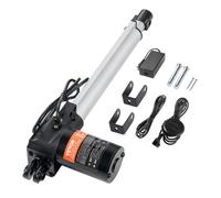 VEVOR Kit actionneur linéaire 250 mm 24 V 25 mm/s 220 lb/1000 N IP44 adaptateur inclus