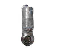 Actionneur papillon pneumatique en acier inoxydable 304, soudage 1-1/4 "OD 32mm, simple effet