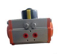 Actionneur pneumatique AT40/AT52 rotatif à 90 degrés à double effet pour automatisation industrielle, contrôle de processus et centrales électriques, corps en aluminium avec multicouche (AT52)