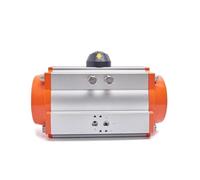 Actionneur pneumatique simple effet AT210, ressort de rappel, sortie d'arbre rond for vanne à boisseau sphérique pneumatique, vanne papillon