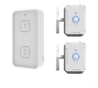 Actionneur sans fil pour interrupteurs communs alimenté par USB pour une performance constante dans les paramètres de la maison (2 touches, blanc)