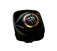 Actionneur Serrure pour A3 S3 8P Pommeau De Levier De Vitesses Manuel 5 Ou 6 Rapports avec Capuchons en Cuir Et Embouts Rouges Moteur Verrouillage Porte(6 Speed)