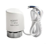 Actionneur thermique électrique AC 230 V avec filetage M30 x 1 5 mm, adapté pour radiateur et pour les vannes de chauffage au sol, valve électrothermique efficace pour le réglage du débit d'eau
