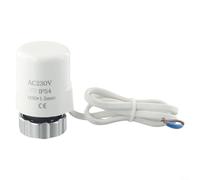 Actionneur Thermique Électrique AC230V pour Chauffage au pour sol - Moteur de Régulation Silencieux NC/NO M30x1.5 Vanne pour radiateur(Normally Open)