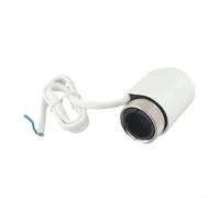 Actionneur thermique électrique pour vannes de chauffage au sol et de radiateur, AC 230 V, filetage M30 × 1,5 mm, poussée 110N, normalement ouvert, boîtier PC, blanc (fil d'aluminium)