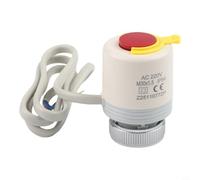 Actionneur thermique électrique, poussée 110 N, AC230 V/DC24 V normalement fermé pour chauffage au sol, certifié IP41, boîtier PC compact