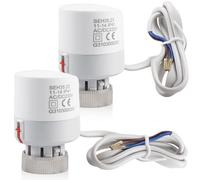 Actionneur Thermique, Lot de 2 Actionneur Thermique Électrique, 230V AC Actionneur Thermoélectrique, Servomoteur pour Chauffage au Sol pour Vanne de Radiateur Thermostatique (Normalement Fermé)