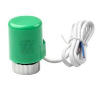 Actionneur Thermostatique 230V pour Chauffage au pour sol M30x1.5 - Commande Silencieuse Vanne pour radiateur Plancher Chauffant Installation Rapide (Green)