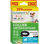 Actiplant Collier Chien 2-10kg Noir 1 Pièce