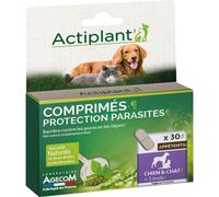 Actiplant Comprimés Protection Parasites Chien Et Chat > 3 Mois 30 Pièces