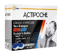 Actipoche Coussin Thermique Masque Yeux et Tempes Microbilles