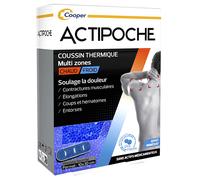 ACTIPOCHE - Coussin thermique - Thermothérapie - Contractures musculaires et douleurs articulaires - Multi-zones - Microbilles - 1 unité