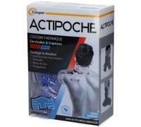 Actipoche Coussin Thermique Chaud/Froid Cervicales Et Trapèzes Microbilles 24x40cm