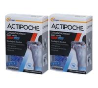 ACTIPOCHE - Coussin thermique Thermothérapie Contractures musculaires et douleurs articulaires Multi-zones Microbilles 1 unité Sachet(S) 2x1 pc(s)