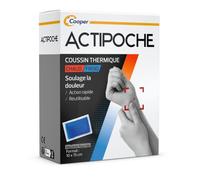 ACTIPOCHE - Coussin thermique - Thermothérapie - Contractures musculaires et douleurs articulaires - Petit modèle - 10x15 cm - Gel - 1 unité